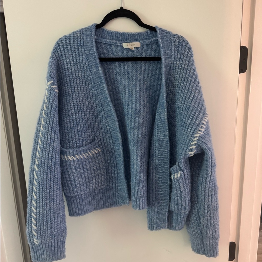Blue anthro sweater